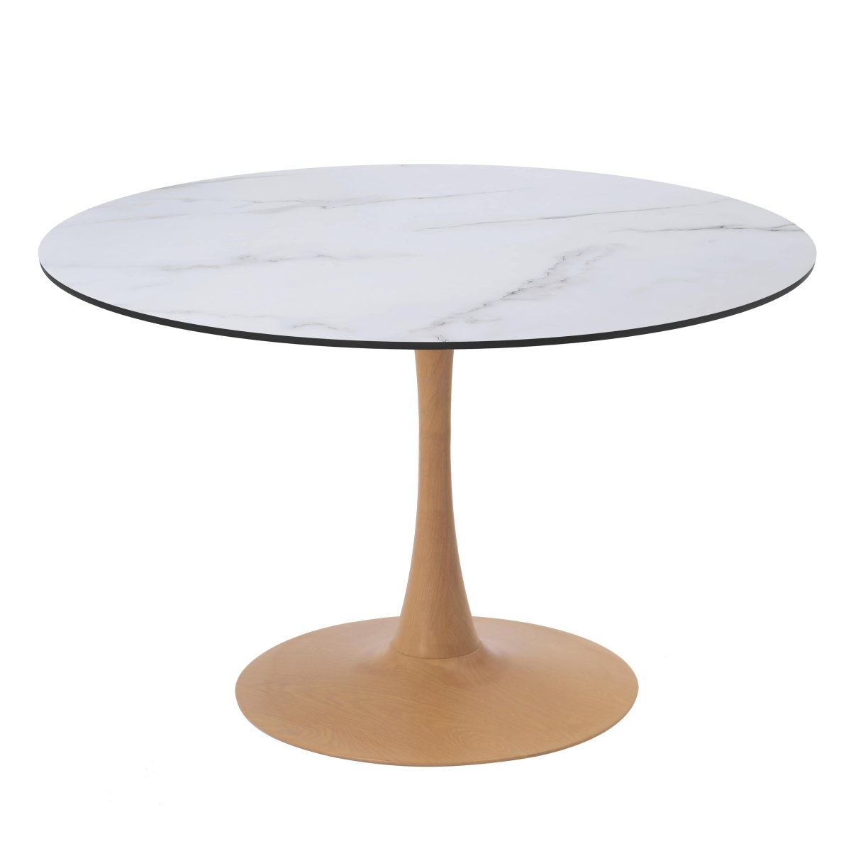 Bristol 35"/36"/40" Round Dining Table Wood Transfer Cherry/Natural/Walnut Base with MDF Table Top