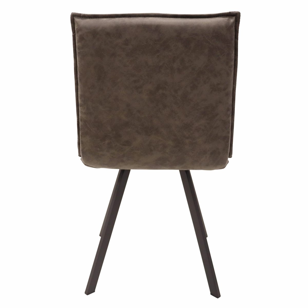 Bristol 5 - Piece Dining Set with 36" Round Dining Table with Cognac Brown MDF Top and Black Base 4 Leather Dining Chairs