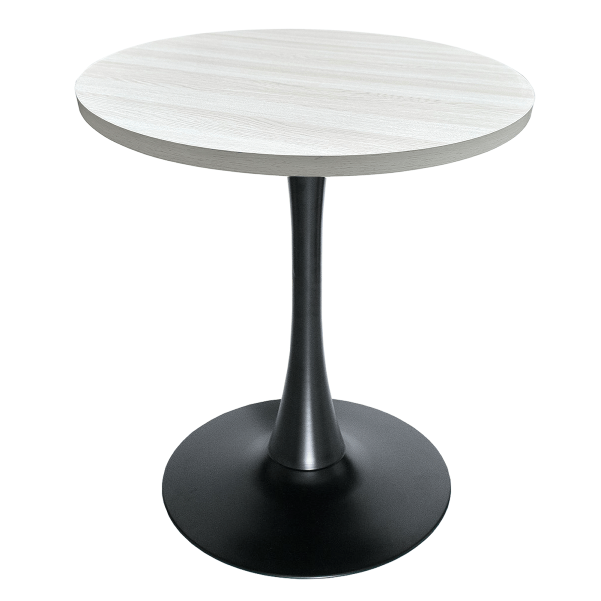 Bristol Round Dining Table with MDF/Sintered Stone/Glass Tabletop in Black Steel Base