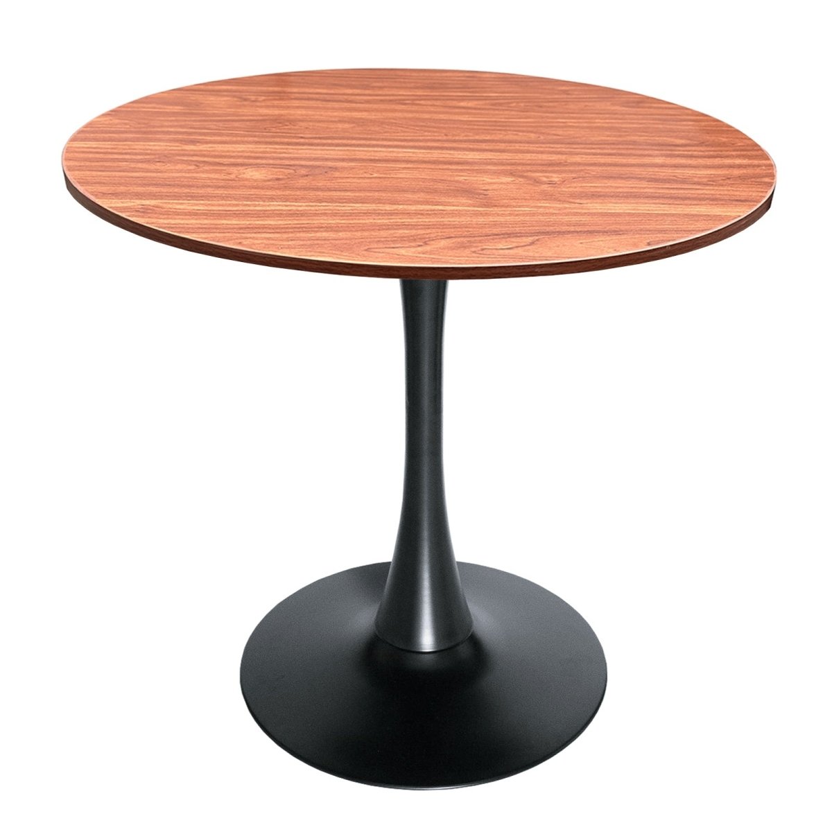 Bristol Round Dining Table with MDF/Sintered Stone/Glass Tabletop in Black Steel Base