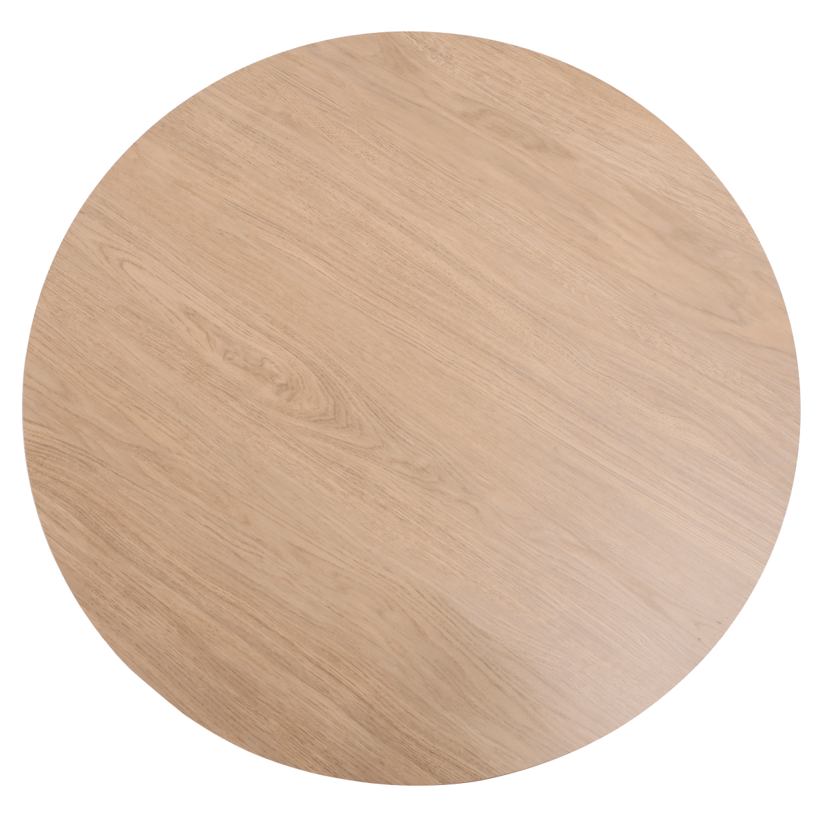 Bristol Round Dining Table with MDF/Sintered Stone/Glass Tabletop in Black Steel Base