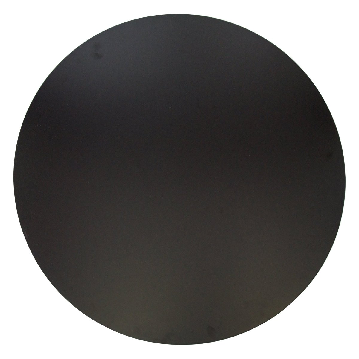 Bristol Round Dining Table with MDF/Sintered Stone/Glass Tabletop in Black Steel Base