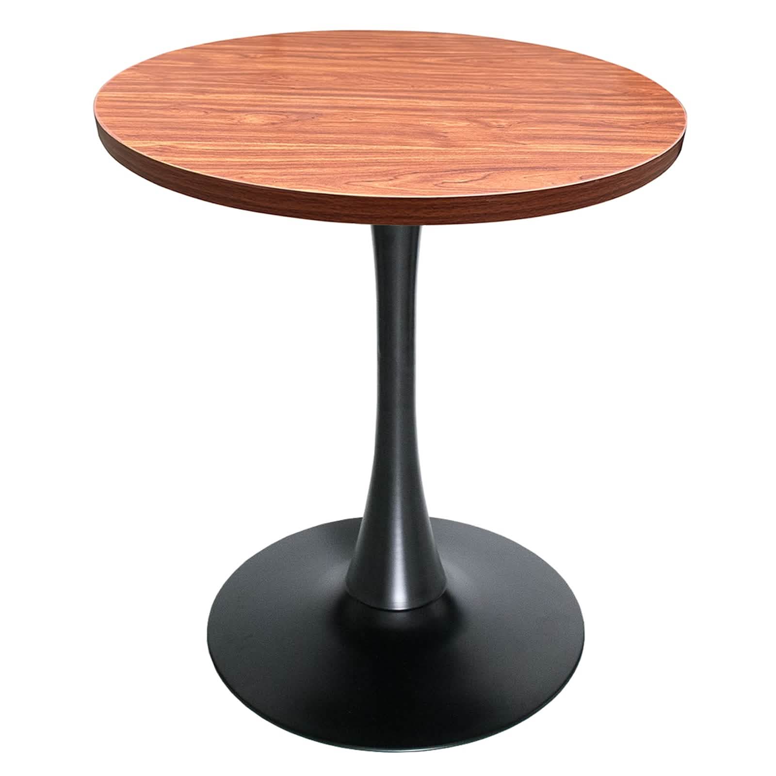 Bristol Round Dining Table with MDF/Sintered Stone/Glass Tabletop in Black Steel Base