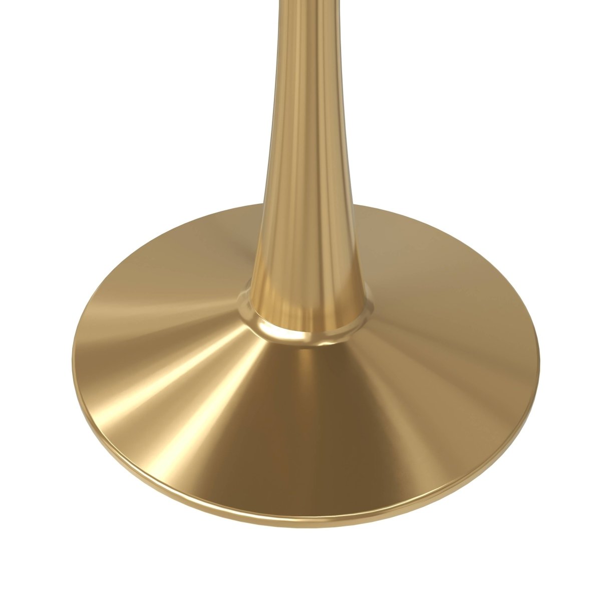 Bristol Round Dining Table with MDF/Sintered Stone/Glass Tabletop in Gold Steel