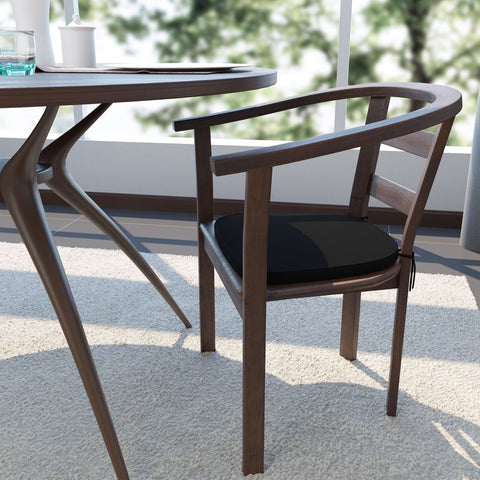 Modern Memory Foam Chair Cushion  with Ties and Non Skid Design