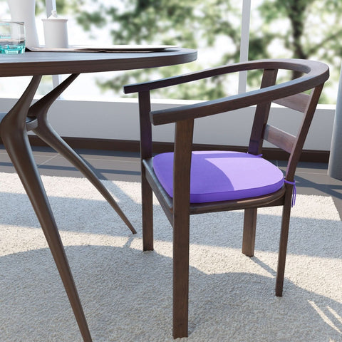 Modern Memory Foam Chair Cushion  with Ties and Non Skid Design