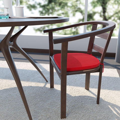 Modern Memory Foam Chair Cushion  with Ties and Non Skid Design