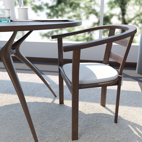 Modern Memory Foam Chair Cushion  with Ties and Non Skid Design
