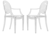 Carroll Modern Acrylic Dining Chair, Set of 2