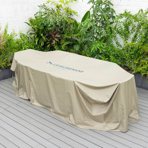 Mid-Century Modern Chelsea Rectangular Outdoor Furniture Rain Cover for 63" and 87" Patio Dining Set