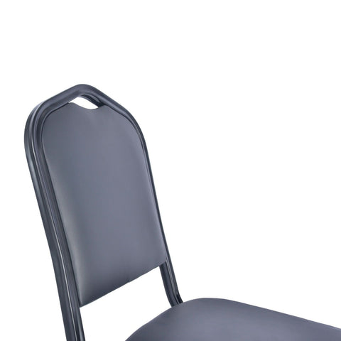 Cove Modern Stackable Banquet Chair with Black Powder Coated Steel Frame