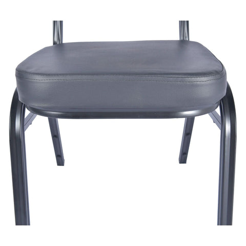Cove Modern Stackable Banquet Chair with Black Powder Coated Steel Frame