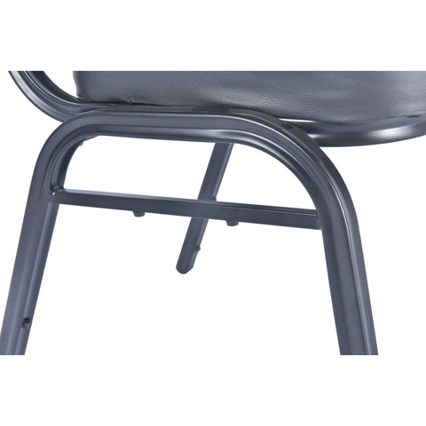 Cove Modern Stackable Banquet Chair with Black Powder Coated Steel Frame