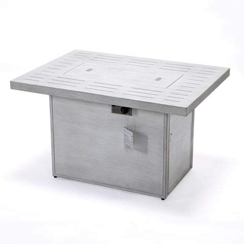 Chelsea Patio Modern Black Aluminum Propane Fire Pit Table
