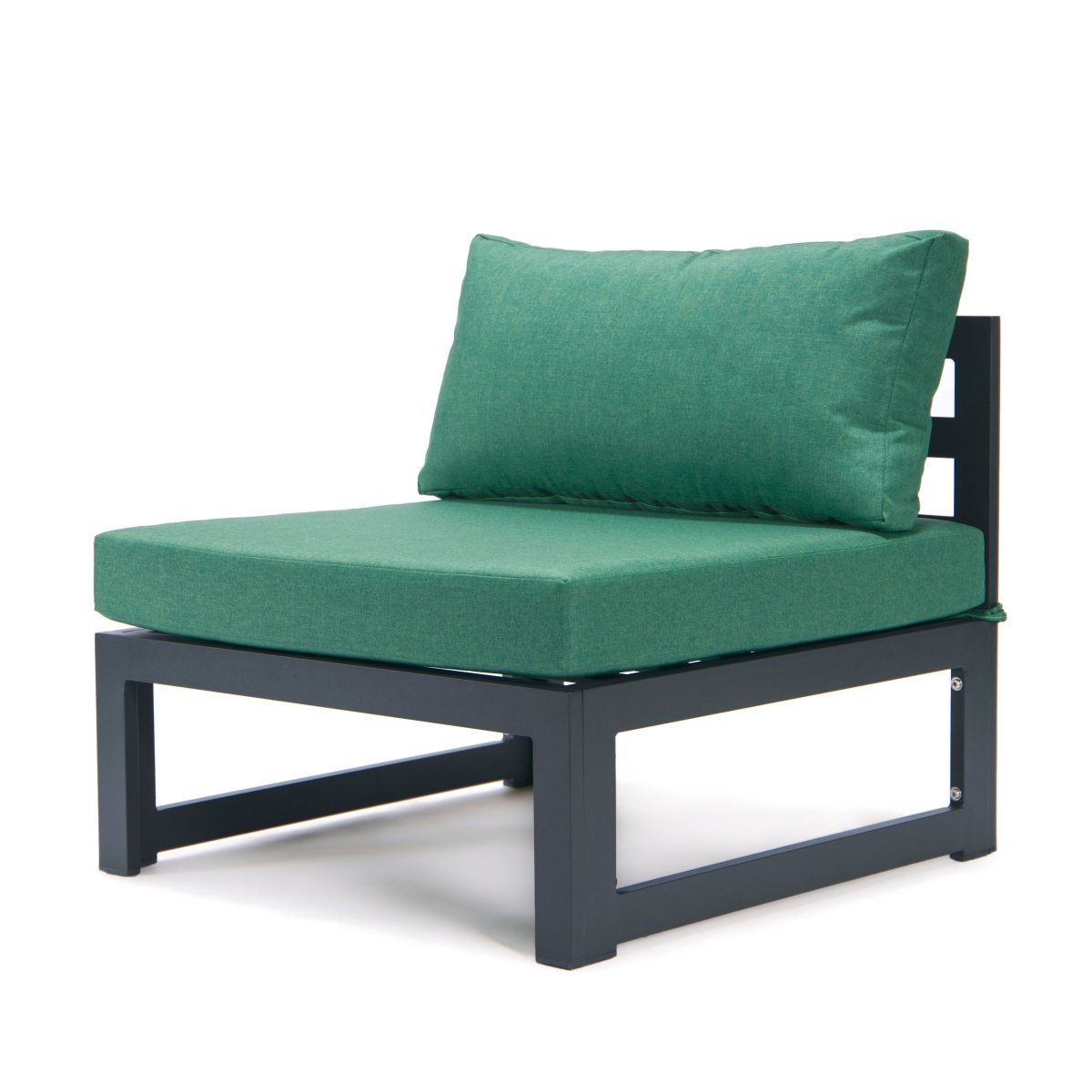 Chelsea 4 - Piece Middle Patio Chairs Black Aluminum With Cushions