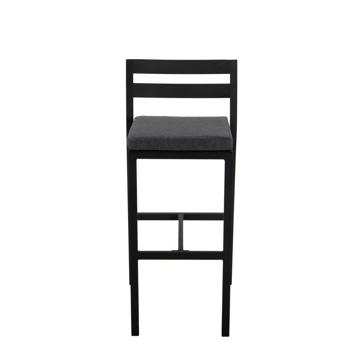 Chelsea 7 - Piece Patio Bar Set: Aluminum Fire Pit Table with Tank Holder & 6 Barstools with Cushions