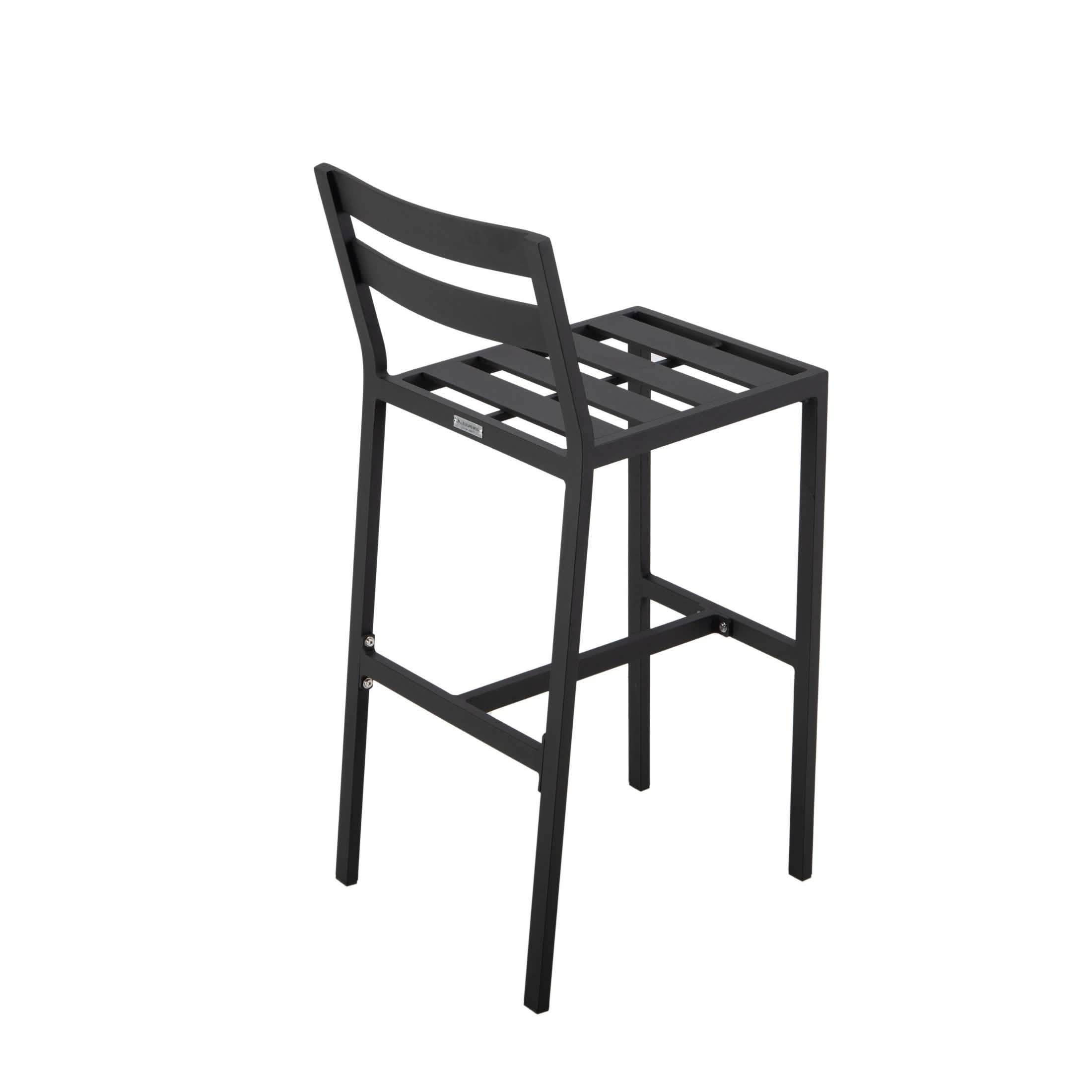Chelsea 7 - Piece Patio Bar Set: Aluminum Fire Pit Table with Tank Holder & 6 Barstools with Cushions