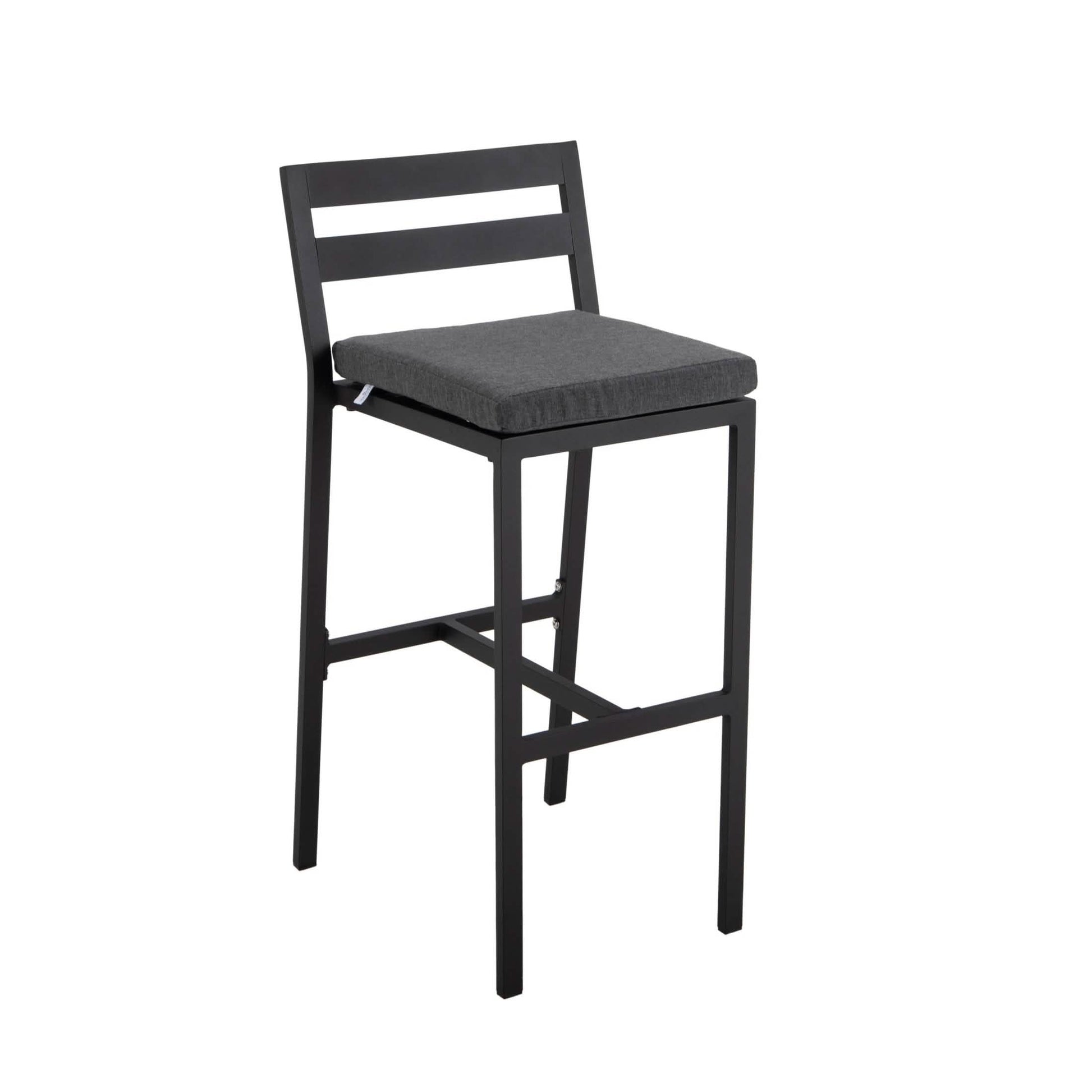 Chelsea 7 - Piece Patio Bar Set: Aluminum Fire Pit Table with Tank Holder & 6 Barstools with Cushions