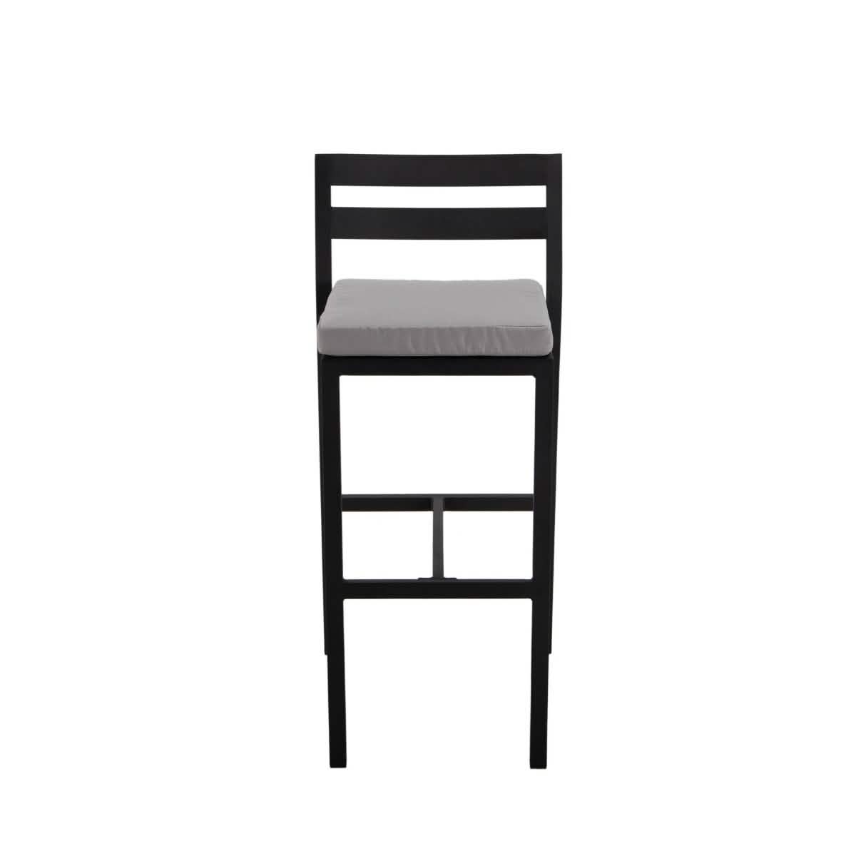 Chelsea 7 - Piece Patio Bar Set: Aluminum Fire Pit Table with Tank Holder & 6 Barstools with Cushions