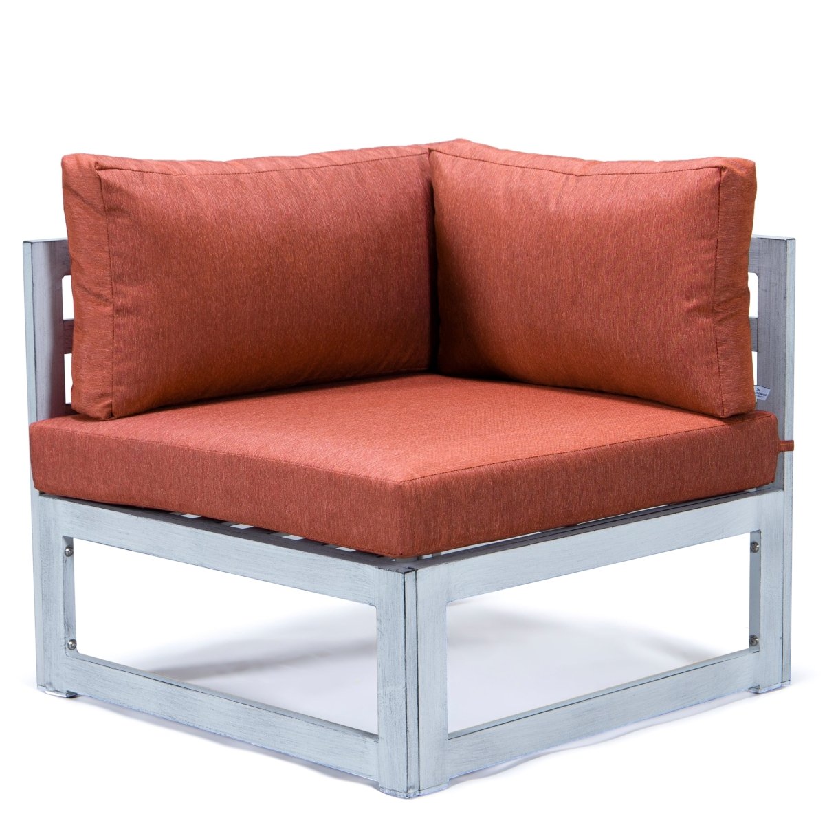 Chelsea 7 - Piece Patio Sectional And Coffee Table Set In Aluminum With Cushions