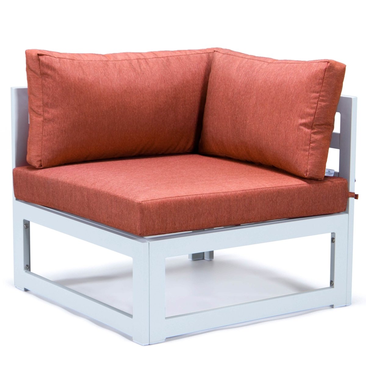 Chelsea 7 - Piece Patio Sectional And Coffee Table Set In Aluminum With Cushions