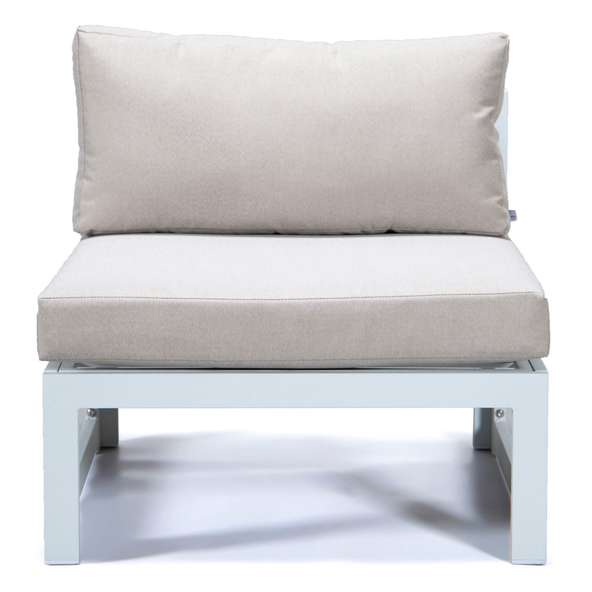 Chelsea 7 - Piece Patio Sectional And Coffee Table Set In Aluminum With Cushions