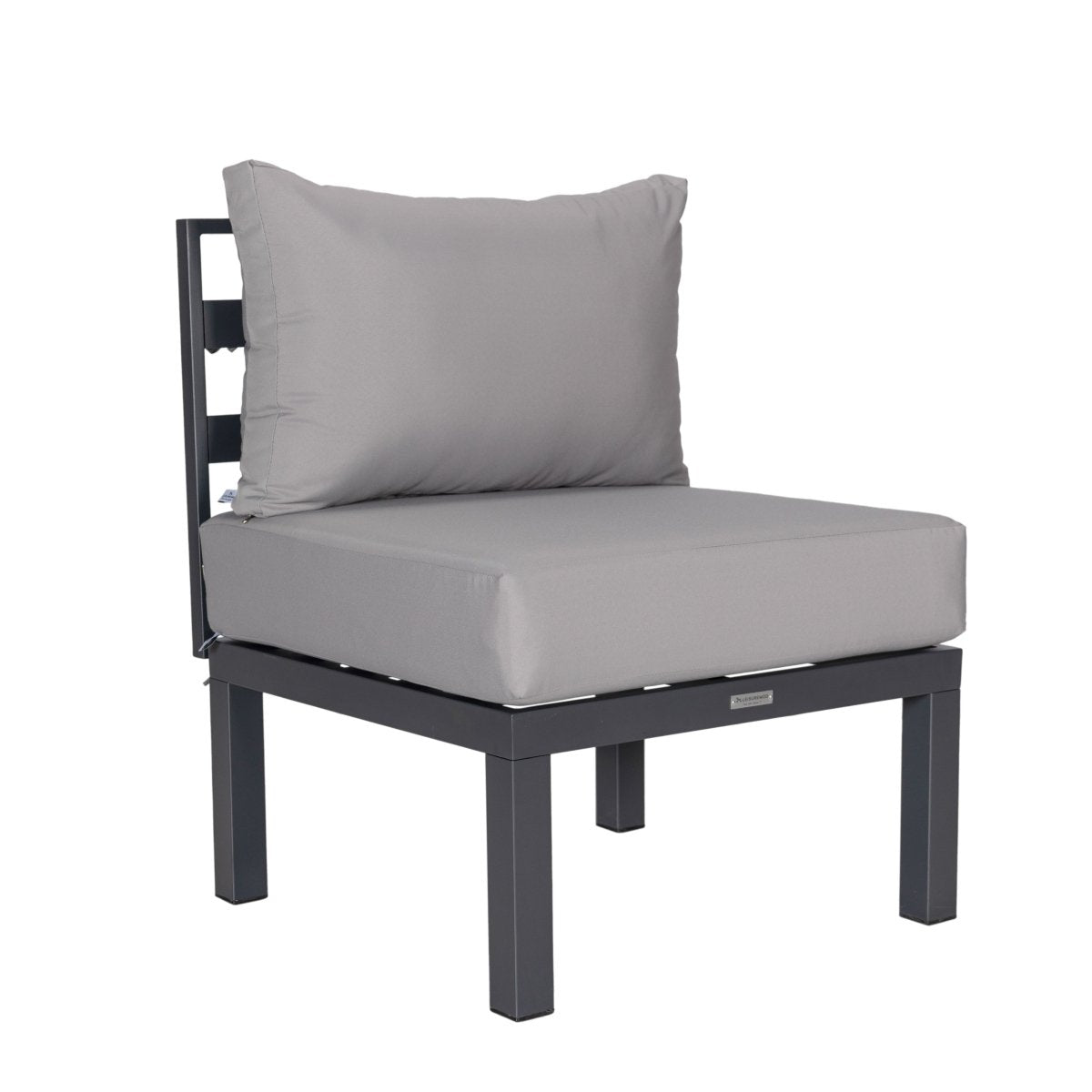 Chelsea 7 - Piece Patio Sectional And Coffee Table Set In Aluminum With Cushions