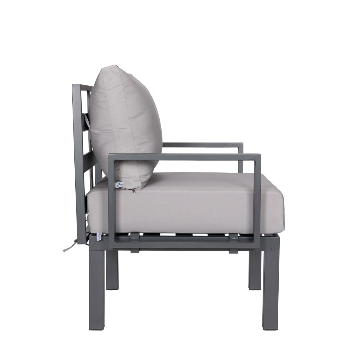 Chelsea 7 - Piece Patio Sectional And Coffee Table Set In Aluminum With Cushions