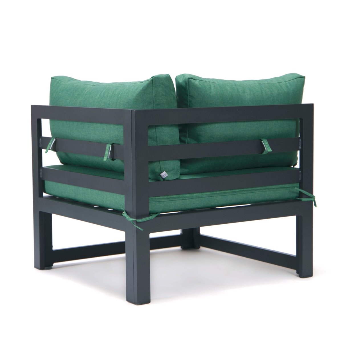 Chelsea 7 - Piece Patio Sectional And Coffee Table Set In Aluminum With Cushions