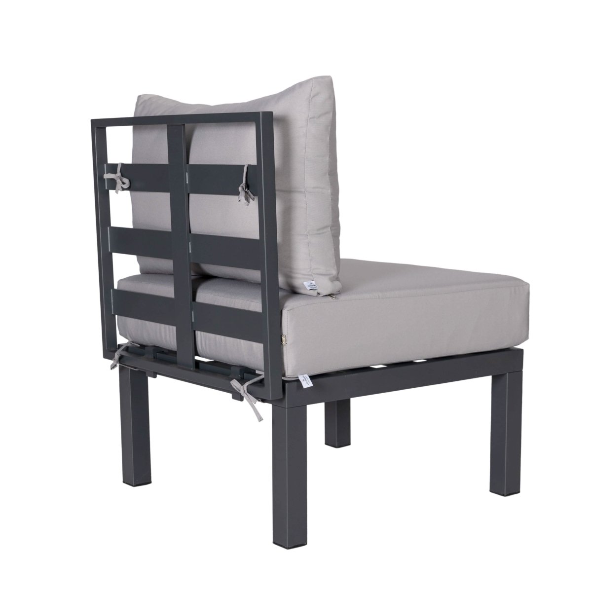 Chelsea 7 - Piece Patio Sectional And Coffee Table Set In Aluminum With Cushions