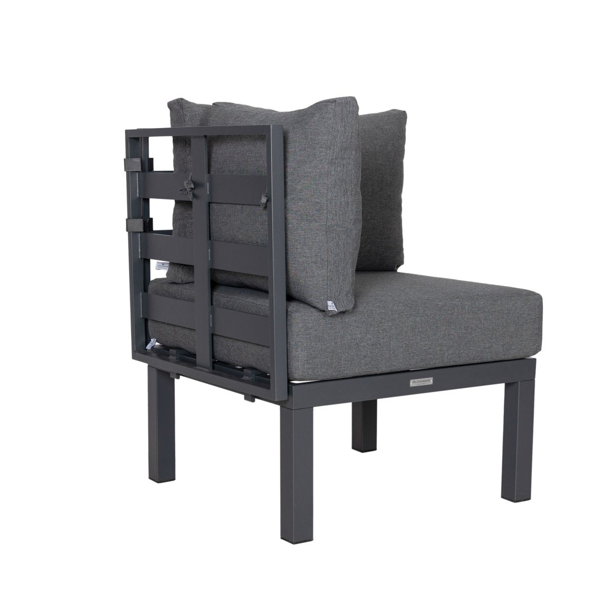 Chelsea 7 - Piece Patio Sectional And Coffee Table Set In Aluminum With Cushions