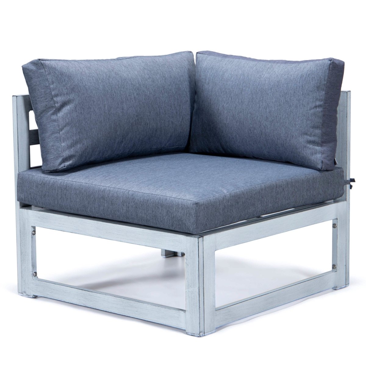 Chelsea 7 - Piece Patio Sectional And Coffee Table Set In Aluminum With Cushions
