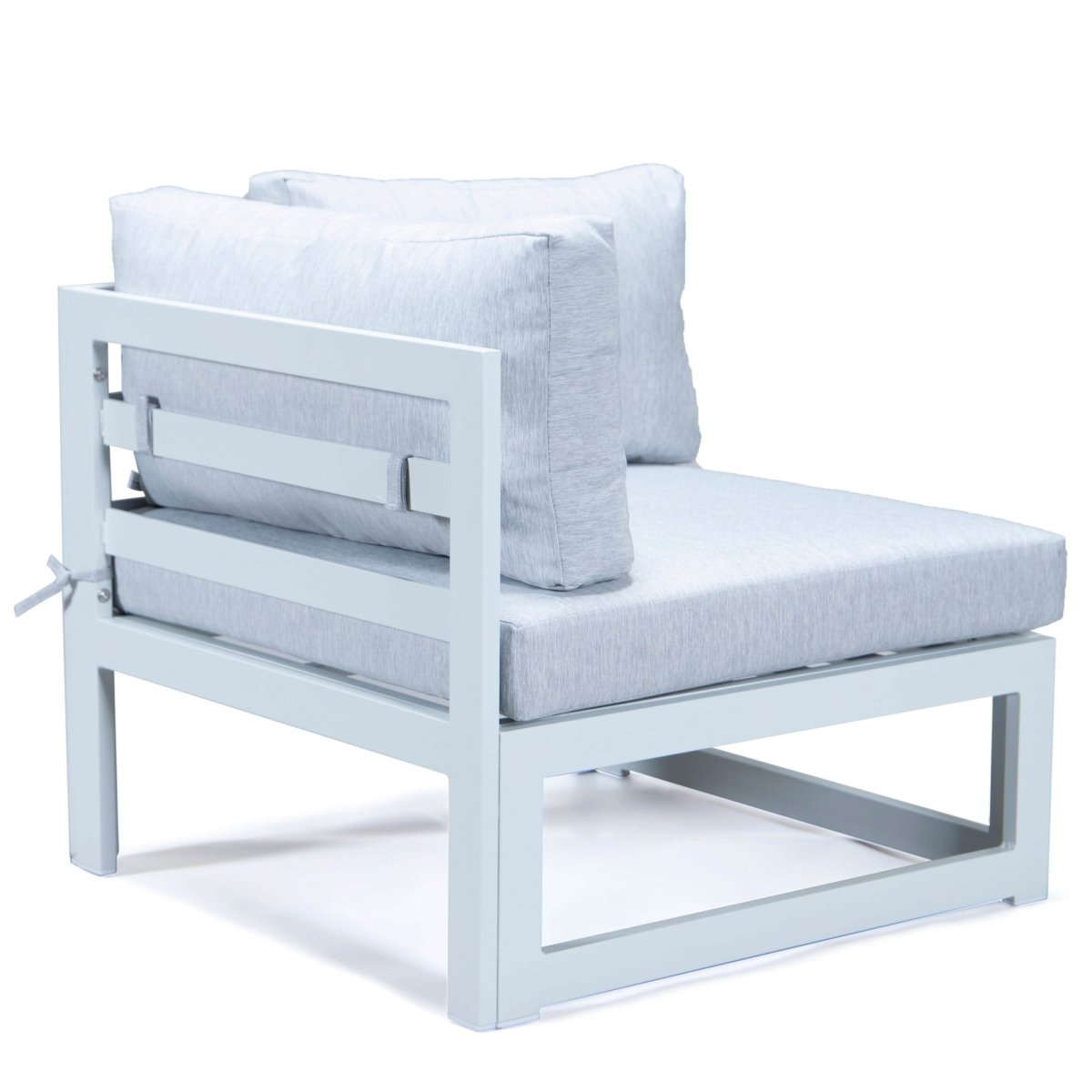 Chelsea 7 - Piece Patio Sectional And Coffee Table Set In Aluminum With Cushions
