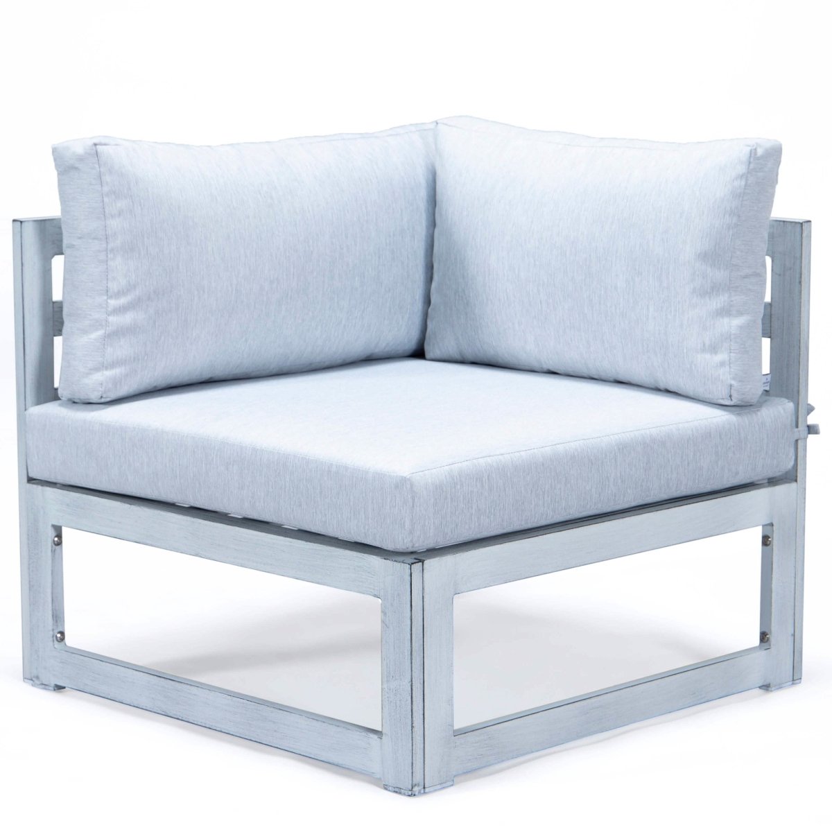 Chelsea 7 - Piece Patio Sectional And Coffee Table Set In Aluminum With Cushions