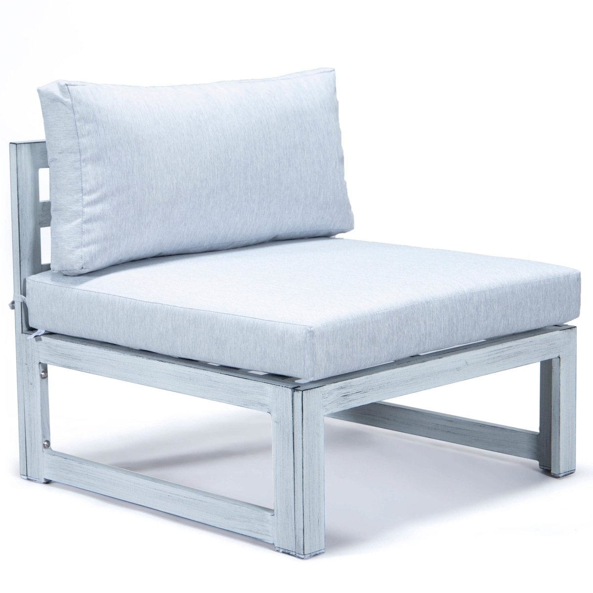 Chelsea 7 - Piece Patio Sectional And Coffee Table Set In Aluminum With Cushions