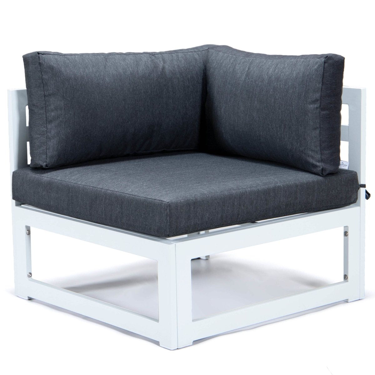 Chelsea 7 - Piece Patio Sectional And Coffee Table Set In Aluminum With Cushions