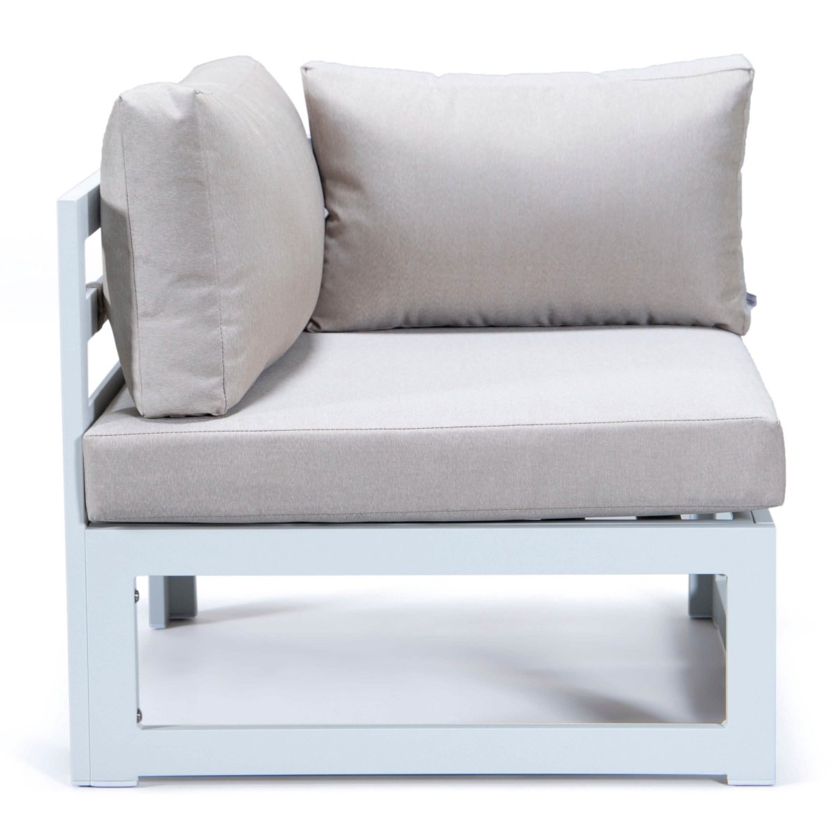 Chelsea 7 - Piece Patio Sectional And Coffee Table Set In Aluminum With Cushions