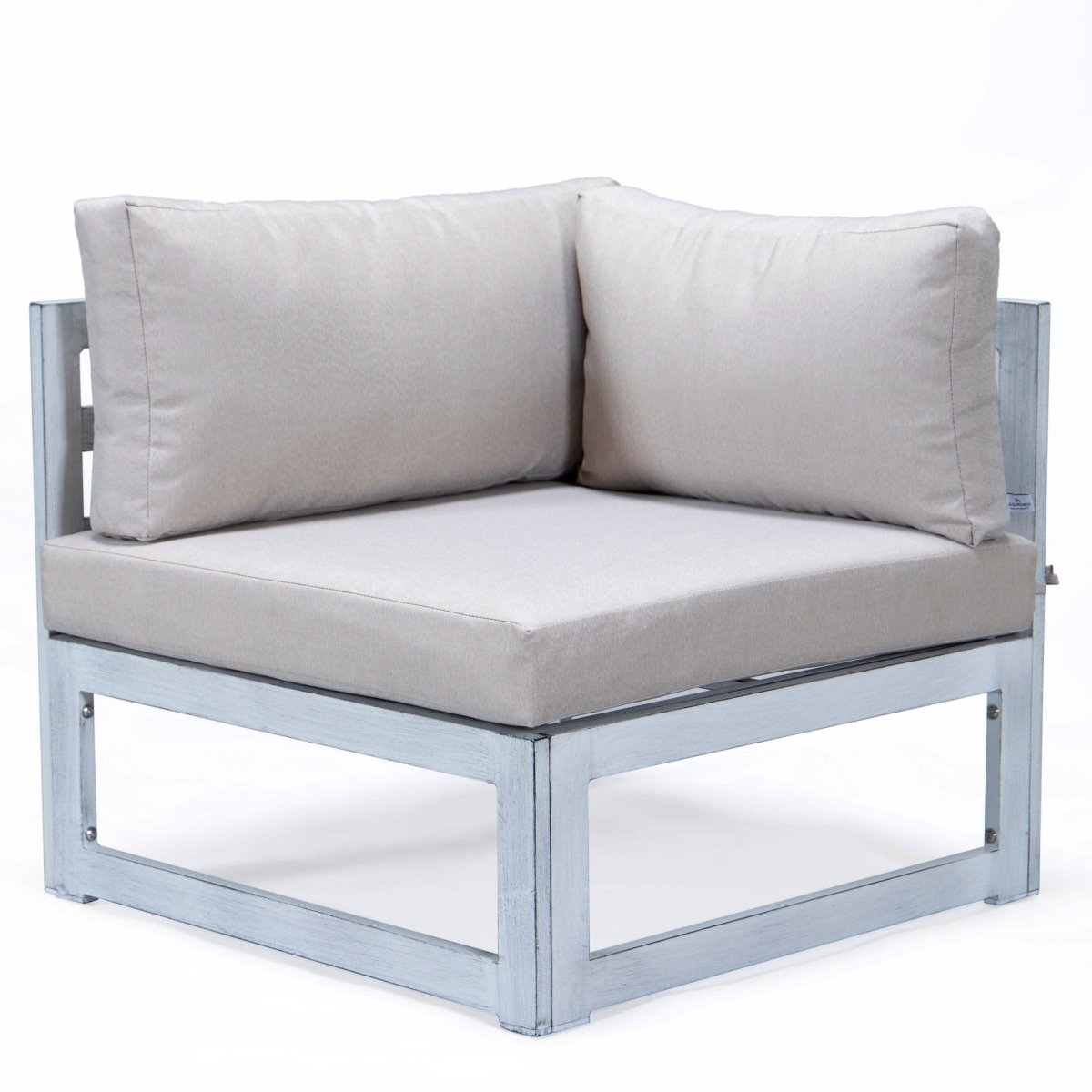 Chelsea 7 - Piece Patio Sectional And Coffee Table Set In Aluminum With Cushions