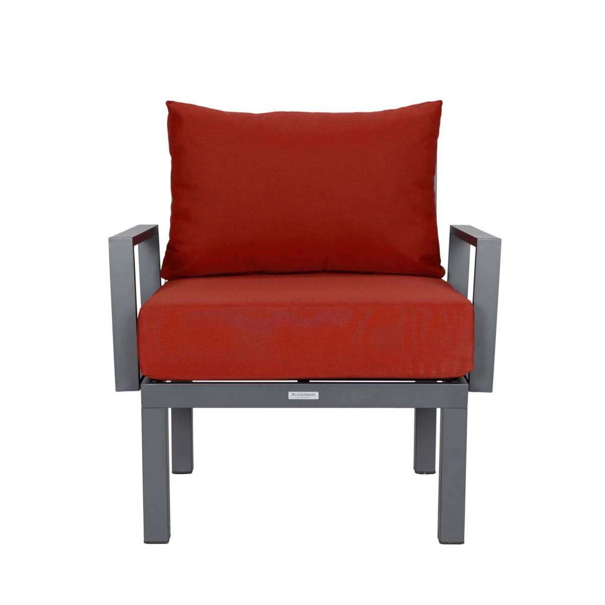 Chelsea 7 - Piece Patio Sectional Set in Black Aluminum with Fire Pit Table