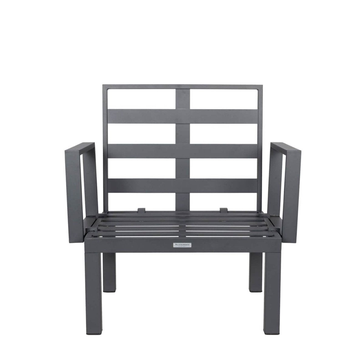 Chelsea 7 - Piece Patio Sectional Set in Black Aluminum with Fire Pit Table