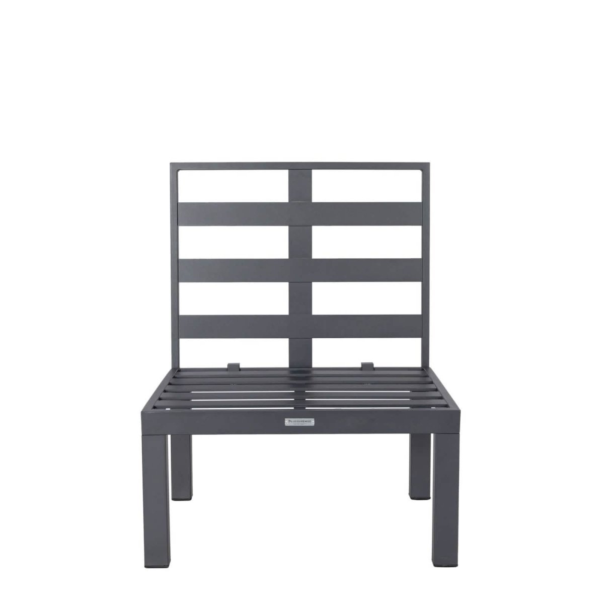 Chelsea 7 - Piece Patio Sectional Set in Black Aluminum with Fire Pit Table