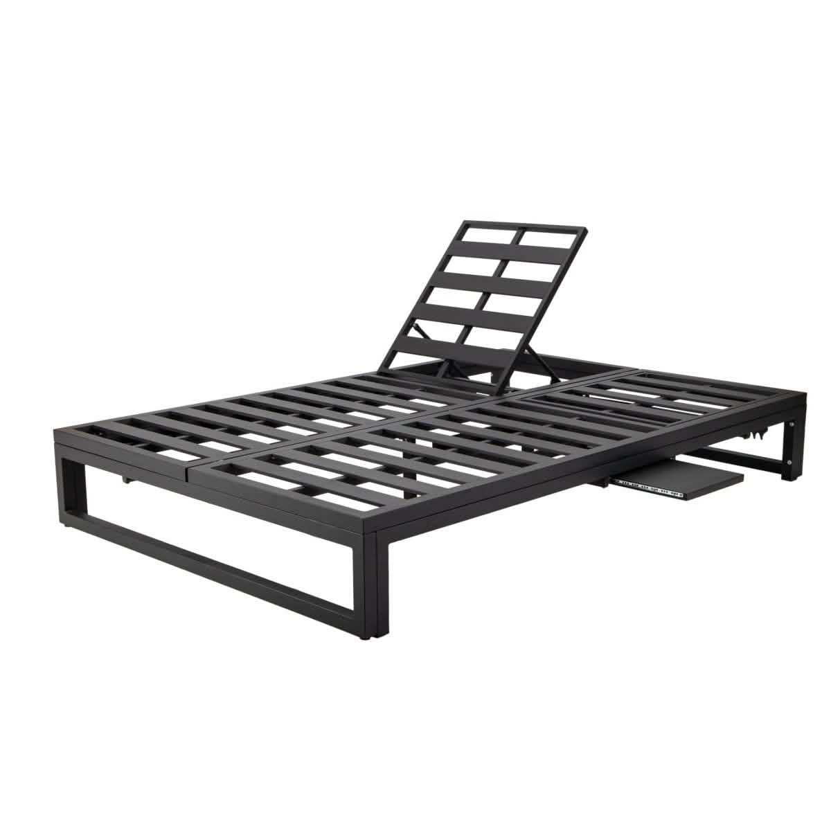 Chelsea Aluminum Outdoor 2 in 1 Convertible Sofa and Double Chaise Lounge Chair with Removable Cushions