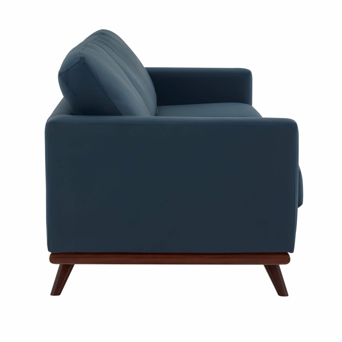 Chester 3 - Seater Leather/Mesh Full Size Sofa in Birch Wood Base