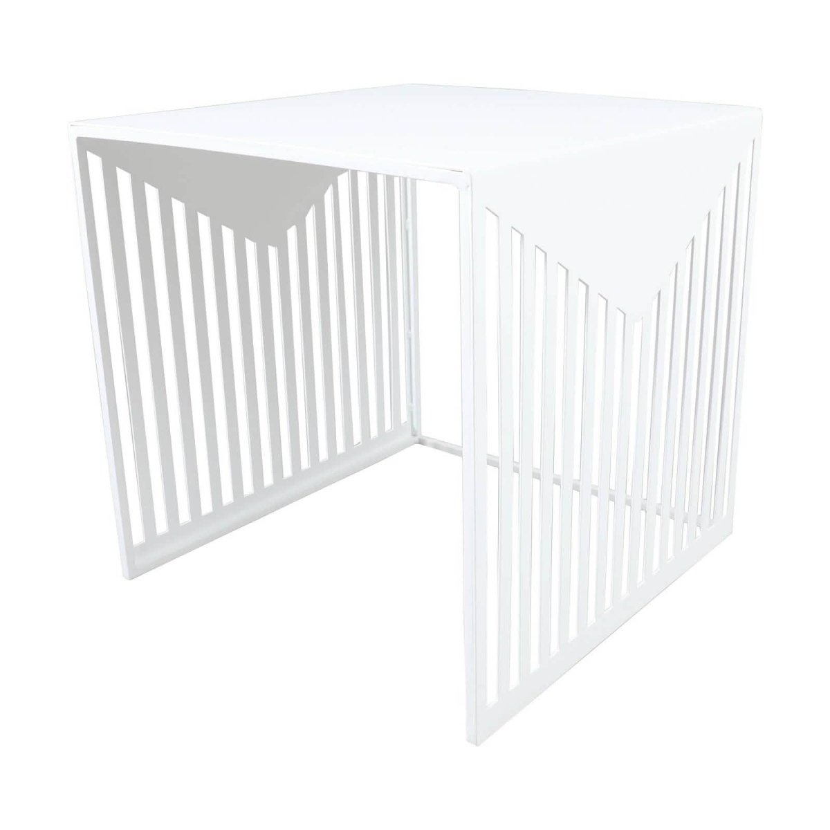 Cisco Modern Square Steel Side Table with Powder Coated Finish