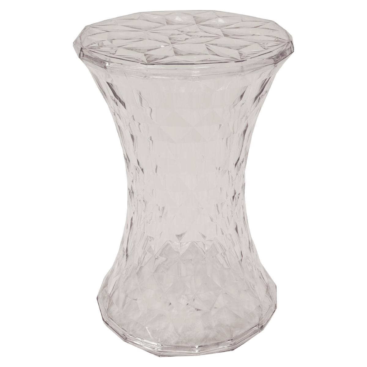 Clio Plastic Side Table with a Diamond Shape Design