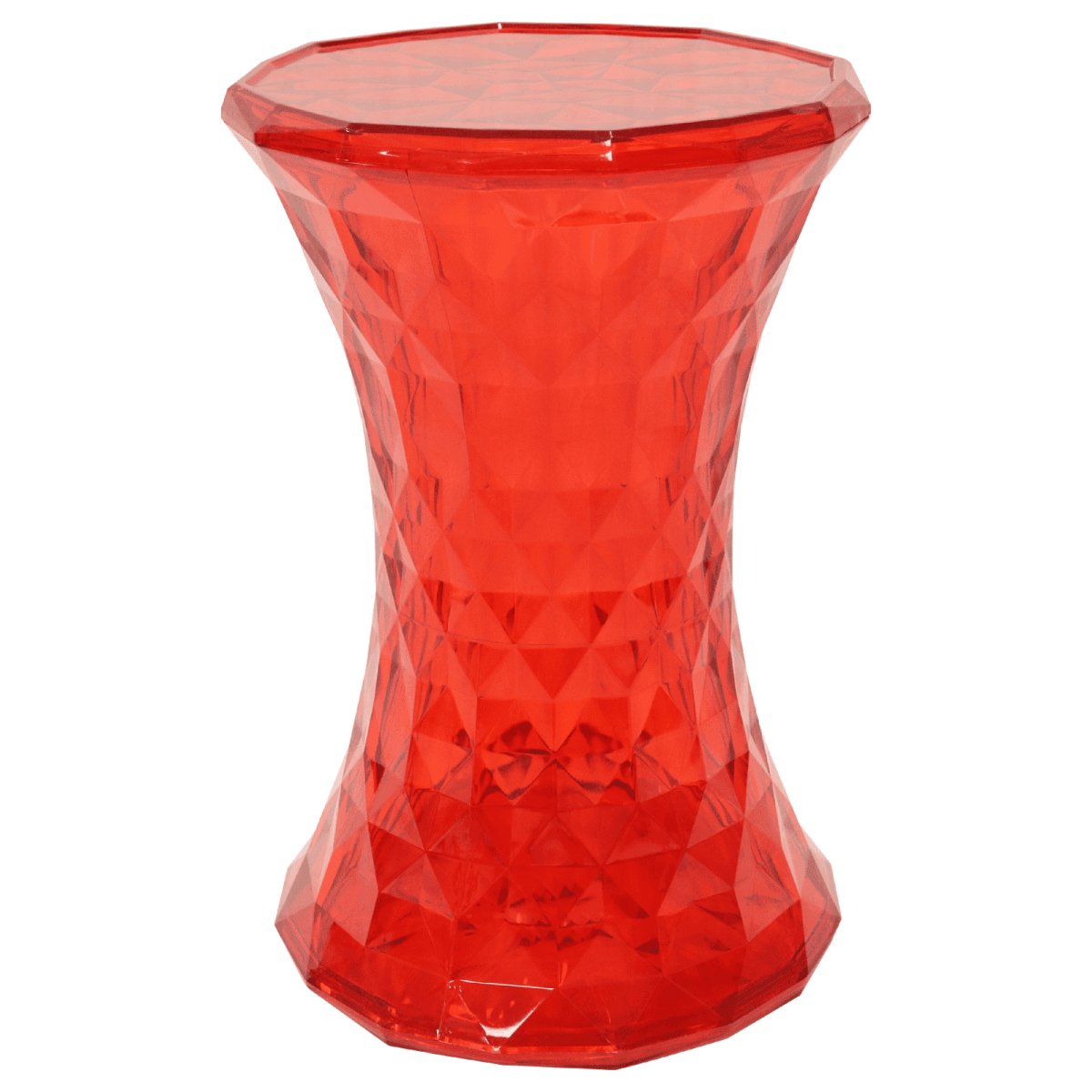 Clio Plastic Side Table with a Diamond Shape Design