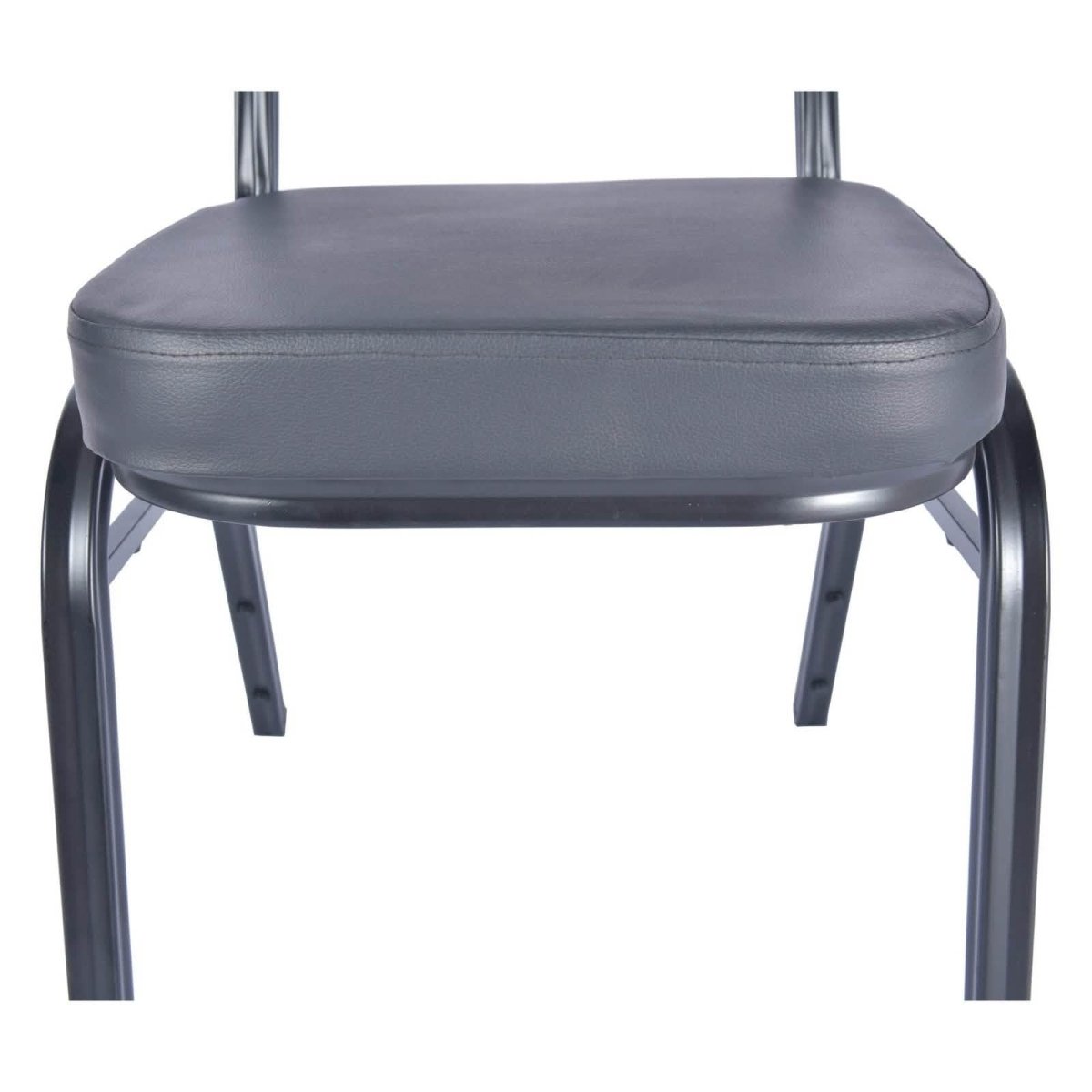 Cove Modern Stackable Banquet Chair with Black Powder Coated Steel Frame