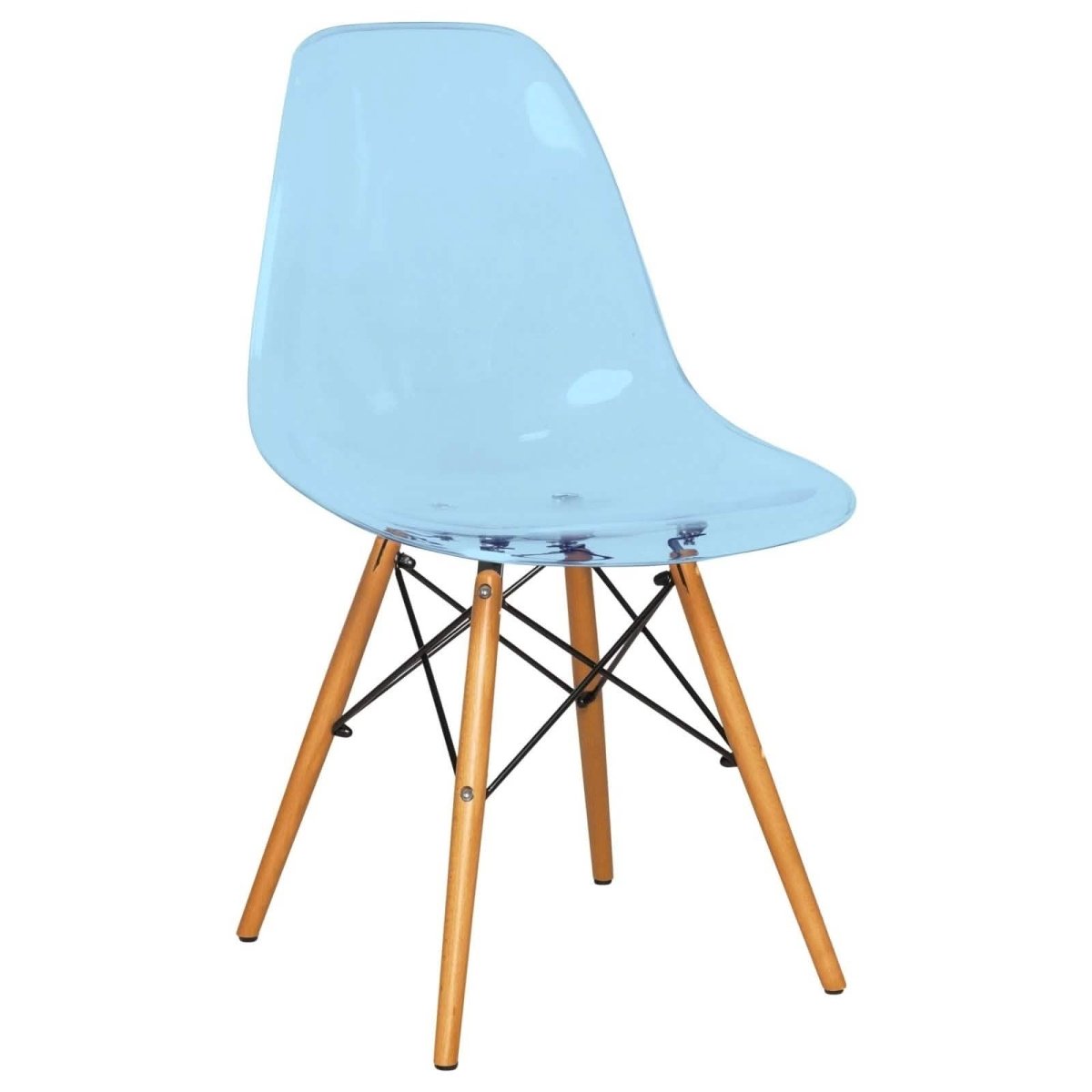 Cresco Modern Dining Side Chair in Curved Back Design with