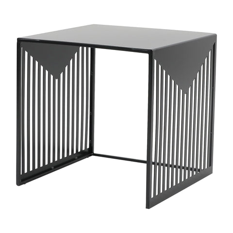 Cisco Modern Square Steel Side Table with Powder Coated Finish