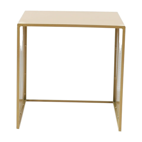Cisco Modern Square Steel Side Table with Powder Coated Finish